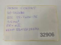 40 STÜCKE Phoenix Contact QTC 1,5-TWIN-PE...