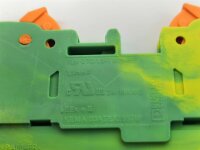 25 STÜCKE Phoenix Contact QTC 1,5-TWIN-PE Reihenklemme Durchgangsklemme 1,5mm² Grün-Gelb