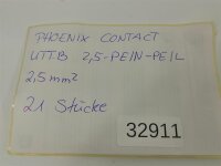 21 STÜCKE Phoenix Contact UTTB 2,5-PEIN-PE/L...