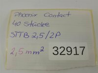 40 STÜCKE Phoenix Contact STTB2,5/2P Reihenklemme...