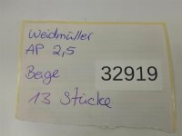 13 STÜCKE Weidmüller AP 2,5 Abschlussplatte Beige