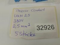 5 STÜCKE Phoenix Contact UKN 2,5 380V 2,5mm²...