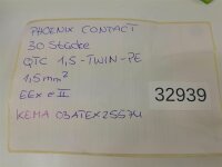 30 STÜCKE Phoenix Contact QTC 1,5-TWIN-PE...