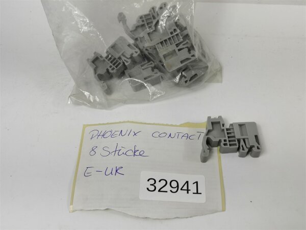 8 STÜCKE Phoenix Contact E-UK Endhalter Universal-Endhalter Grau