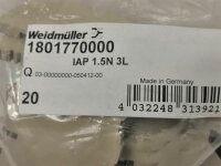 20 STÜCKE Weidmüller IAP 1.5N 3L 1801770000...