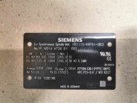 Siemens 1FE1115-6WT51-1BC3 Synchronous Spindle Motor