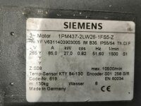 Siemens 1PM437-2LW26-1FS5-Z Servomotor 1PM4372LW261FS5Z