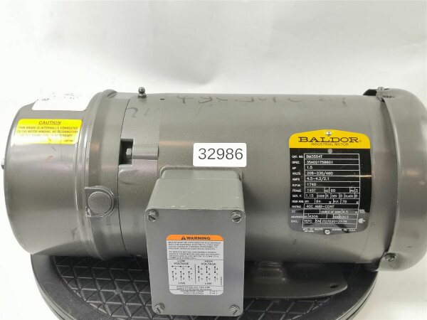 Baldor BM3554T Bremsmotor Industrial Motor Gearbox