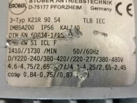 STÖBER 1,1 KW 127 min K21R 90 S4 Getriebemotor K21R90S4 Gearbox