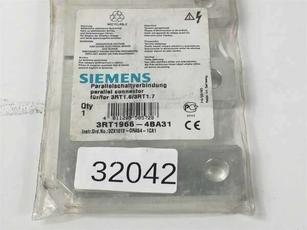 Siemens 3RT1966-4BA31 Parallelschaltverbindung