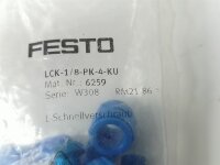 10x Stk SET FESTO LCK-1/8-PK-4-KU Schnellverschraubung 6259