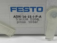 FESTO ADN-16-15-I-P-A Kompaktzylinder Pneumatikzylinder...