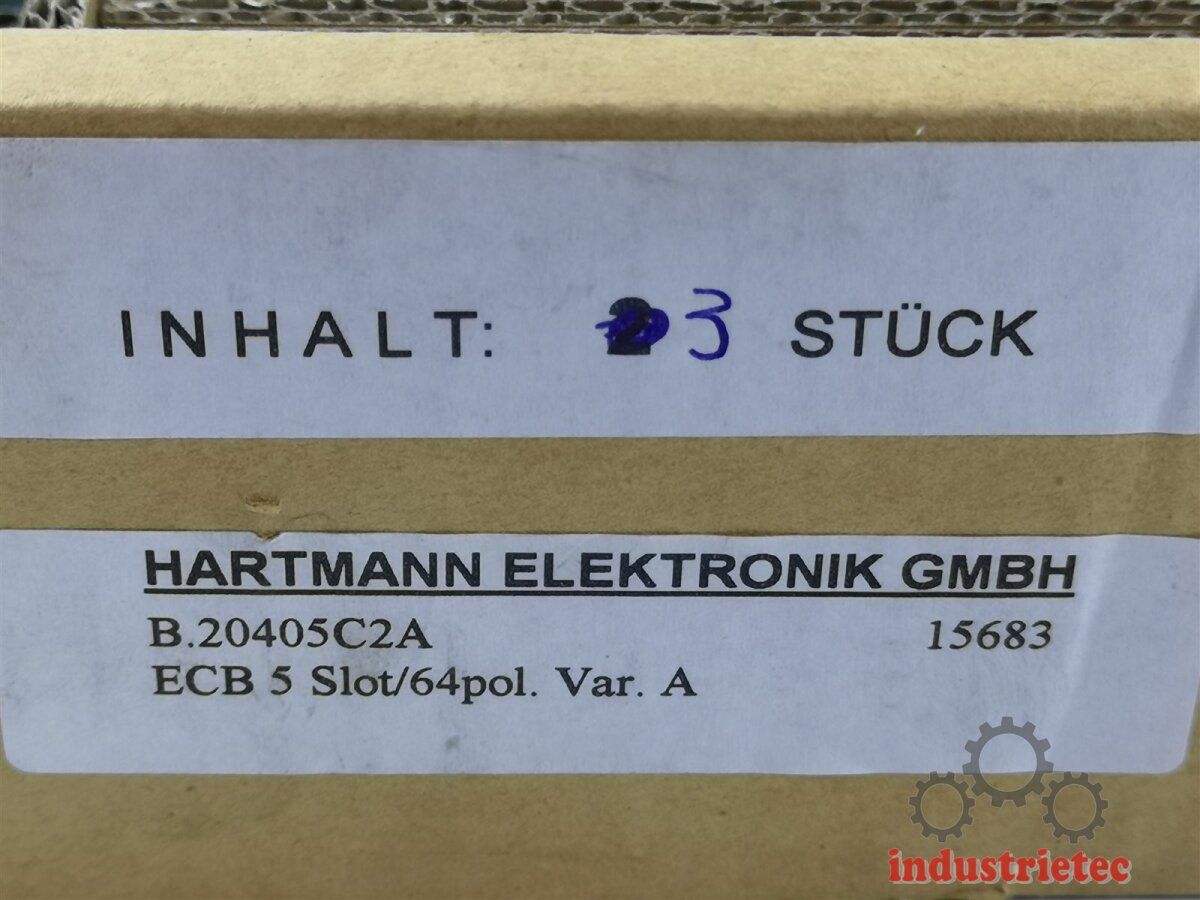 3x Hartmann Elektronik B.20405C2A 20/03002 Platinenträger Modul, 256,47