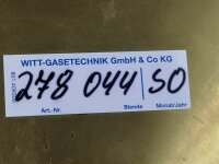 WITT-GASTECHNIK 278044 Kuppeldruckregler