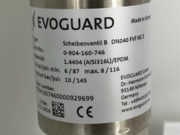 EVOGUARD Scheibenventil B DN040 FVF NCE 0 904 160 746 Industrie Ers evoguard-scheibenventil-b-dn040-fvf-nce-0-904-160-746-industrie-ers
