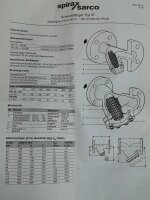 Spirax sarco Typ 37 Schmutzfänger