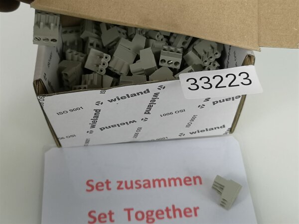 INHALT 100 Stück Wieland 25.340.3353.0 LP.Steckklemme 2,5 qmm