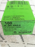 INHALT 100 Stück Wieland 25.340.3353.0 LP.Steckklemme 2,5 qmm