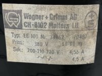 Wagner + Grimm EE 100 34962/0407 Transformator Trafo