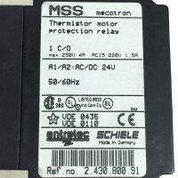 entrelec SCHIELE MSS Thermistor Motor Schutz Relais