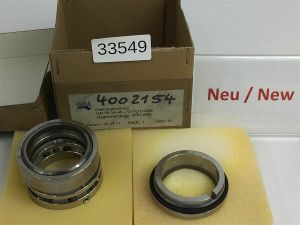 GPM GN 75.1A-45-U11U11VGE Gleitringdichtung 56514008