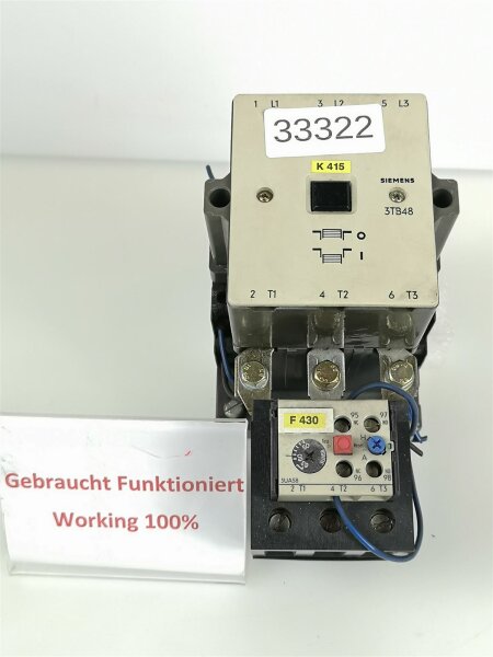 Siemens 3TF46 Leistungsschütz Power Contactor 