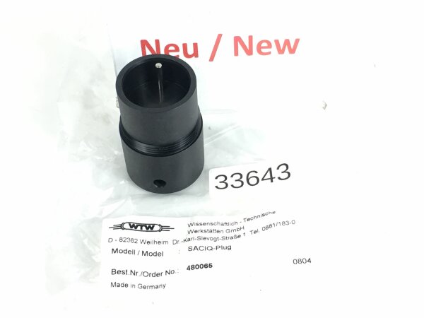 WTW SACIQ-Plug 480065 Sensor