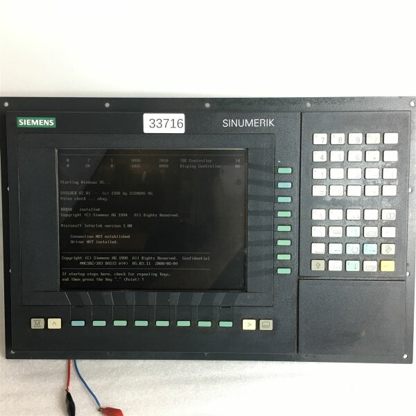 Siemens SINUMERIK 840D 6FC5210-0DA21-2AA1 6FC5247-0AA02-1AA0 6FC5247-0AA36-0AA0 Panel Module