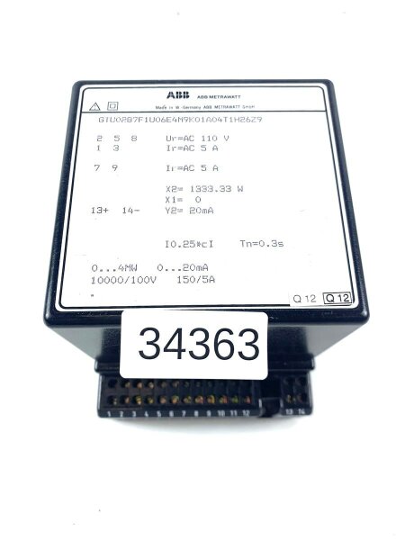 ABB METRAWATT GTU0287F1U06E4M9K01A04T1H26Z9