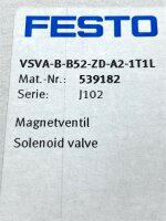 FESTO VSVA-B-B52-ZD-A2-1T1L Magnetventil Ventil 539182