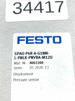 FESTO SPAU-P6R-A-G18M-L-PNLK-PNVBA-M12U Drucksensor 8001200