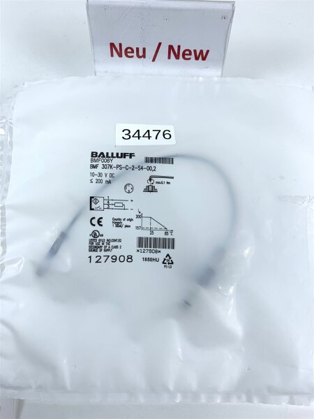 BALLUFF BMF006Y BMF 307K-PS-C-2-S4-00,2 127908 Magnetfeld Sensor