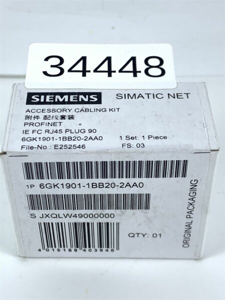 Siemens SIMATIC NET PROFINET 6GK1901-1BB20-2AA0 Steckverbindung