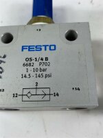 3 STÜCK ZUSAMMEN FESTO OS-1/4B 6682 P702 Verteilerblock