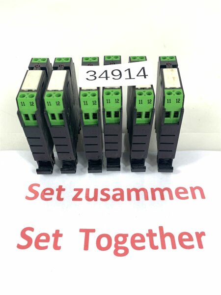 6 STK ZUSAMMMEN MURR ELEKTRONIK 51 808 Relaismodul 51808