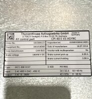 ThyssenKrupp CPI 40 E V3 ASYNC Frequenzumrichter 102309123 CPI40EV3ASYNC