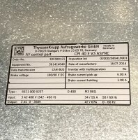 ThyssenKrupp CPI 40 E V3 ASYNC Frequenzumrichter 102309123 CPI40EV3ASYNC