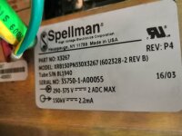 Spellman XRB150PN330X3267 Generator X3267