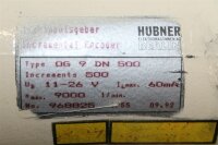 Hubner OG 9 DN 500 TDP 0,2 LT-7 Analog Tacho Tachogenerator