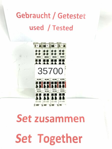 5 STÜCK zusammen WAGO 751-605 Module