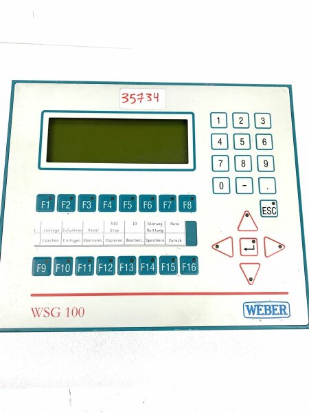 WEBER WSG 100 4D1042.00-K02 Panel Rev. C0