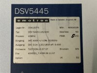 EMOTRON DSV5445 DSV 5445-120/400 Frequenzumrichter 40 MHz