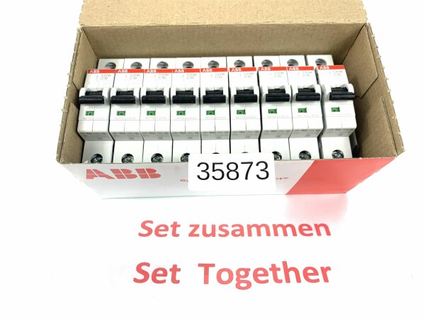 INHALT 9 STÜCK ABB S201M C10 Leistungsschutzschalter Sicherung
