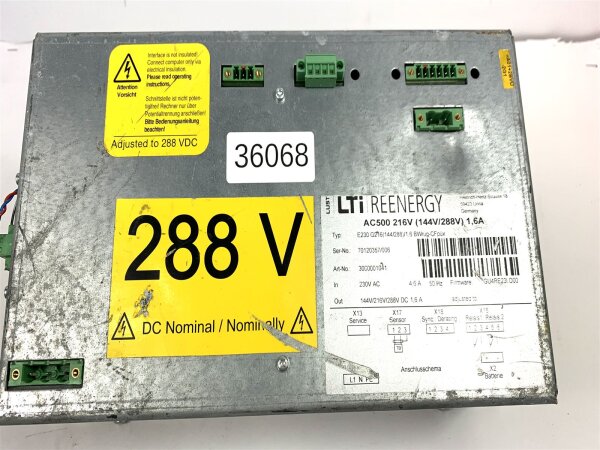 LUST LTi E230 G216(144/288)/1,6 BWrug-CFpüx Gleichrichtschrank Gleichrichtgerät