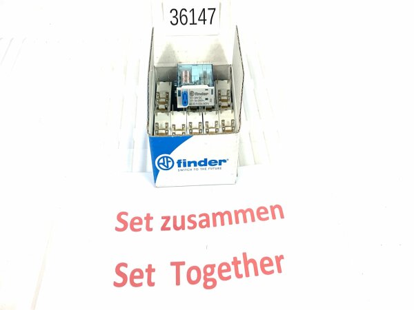 Inhalt 10 Stück finder 46.52.9.024.5074 Miniatur Steckrelais Relais