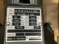 Grundfos CR 15-03 A-A-A-V-HQQV Kreiselpumpe Pumpe 3,00 KW