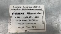 SIEMENS 6SN 1111-0AA01-1AA0 Filtermodul 581785