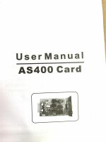 UserManual AS400 Card 730-50024-02P Relaiskarte für...