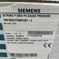 SIEMENS SITRANS P DSIII PA 7MF40341FA001AB7-Z...