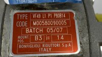 Bonfiglioli Riduttori 0,55KW 99min Getriebemotor BN80A4 VF49L1P1P80B14 Gearbox